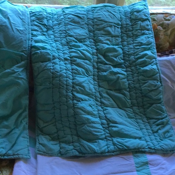 Pottery Barn Teen Pillow Shams in Color Pool (tealish green) - Picture 1 of 6